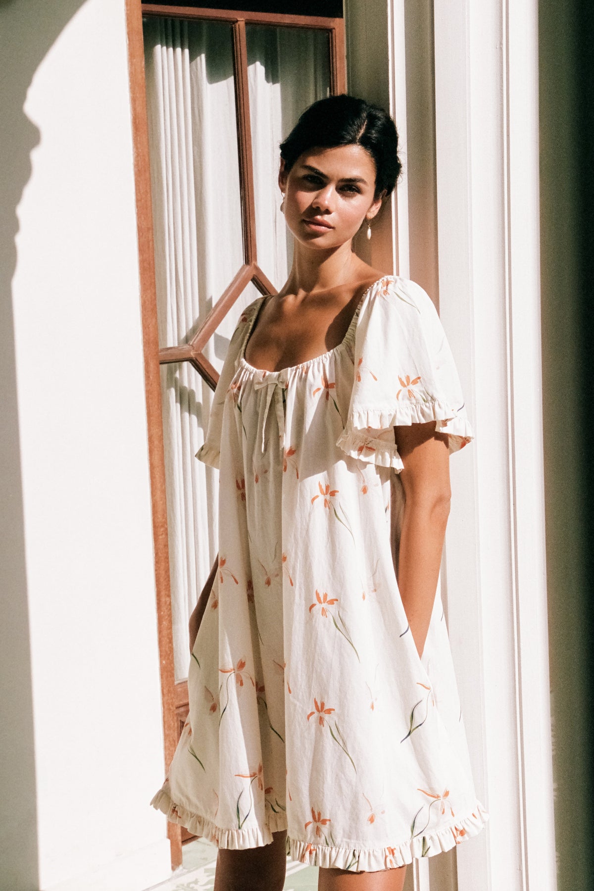 Cotton Modal Nightdress — Lily — front view