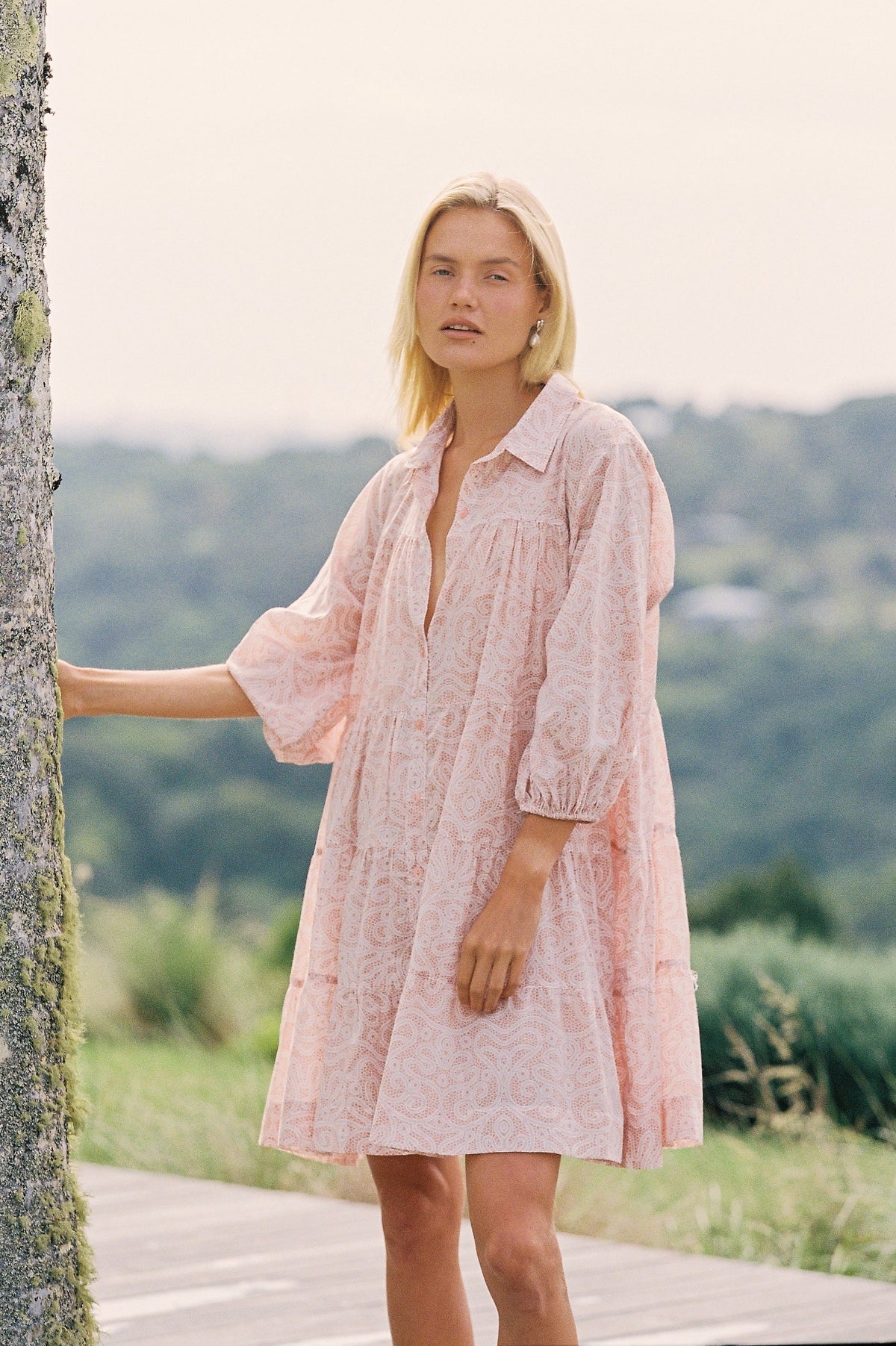 Cotton Resort Cover-Up — Lace — front view