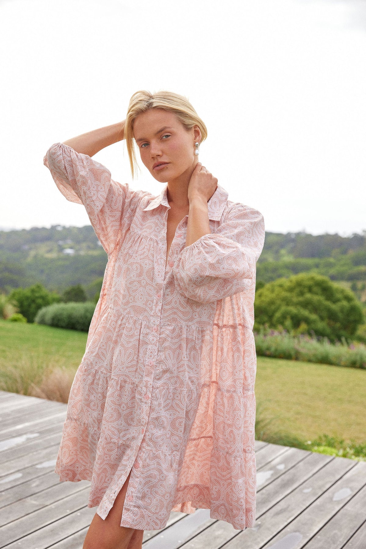 Cotton Resort Cover-Up — Lace — additional view
