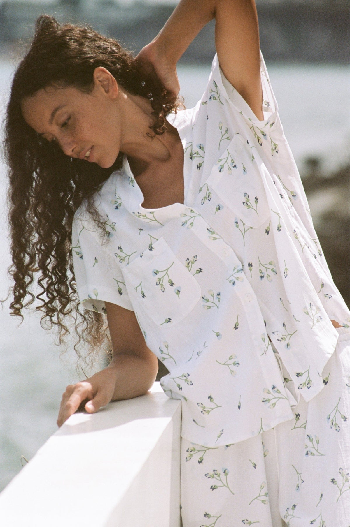 Lyocell Pants Pajama Set — Bluebell — additional view
